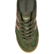 Gola Tornado Military Green/Coral Pink Womens Trainers