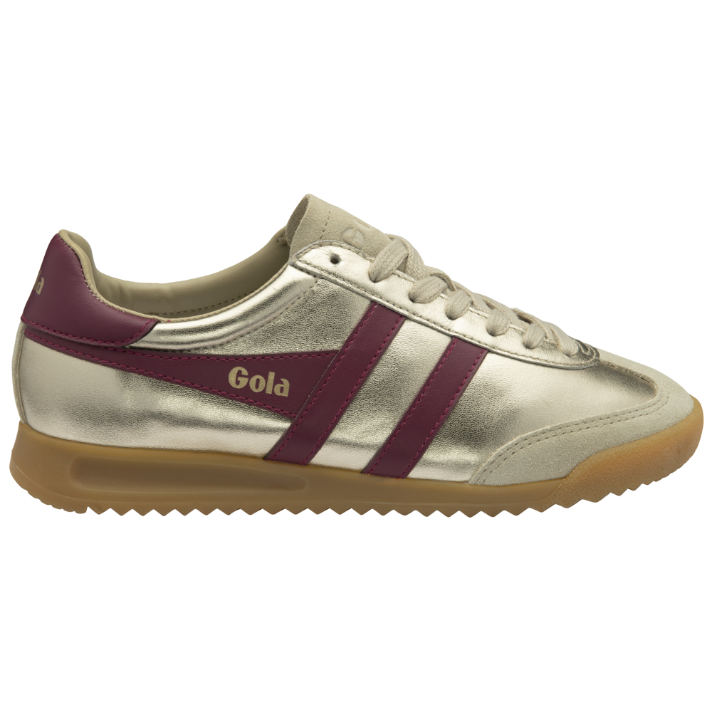Gola Torpedo Glimmer Gold/Cerise Womens Trainers