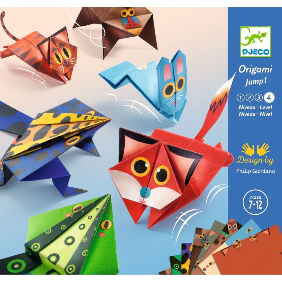 Djeco Small Gifts For Older Ones - Origami - Jumping animals DJ08702