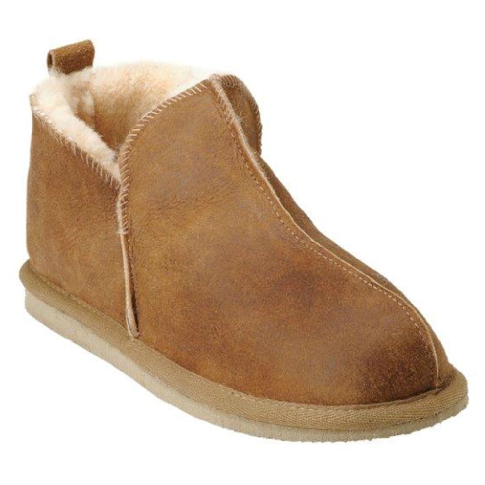 Shepherd of Sweden Anton Antique Cognac Sheepskin Slippers