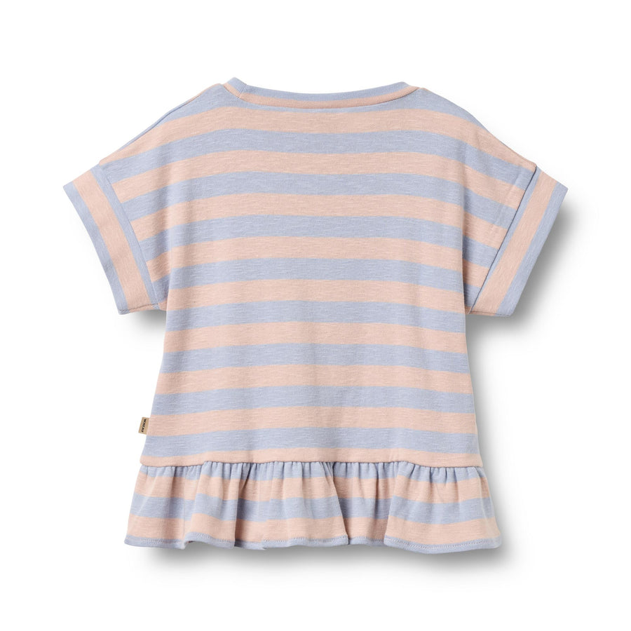 Wheat T-Shirt S/S Marie - 0081-108s 9653 Powder Stripe