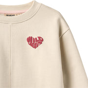 Wheat 0380-672-GOTS Sweatshirt L/S Emerson 3191 Offwhite
