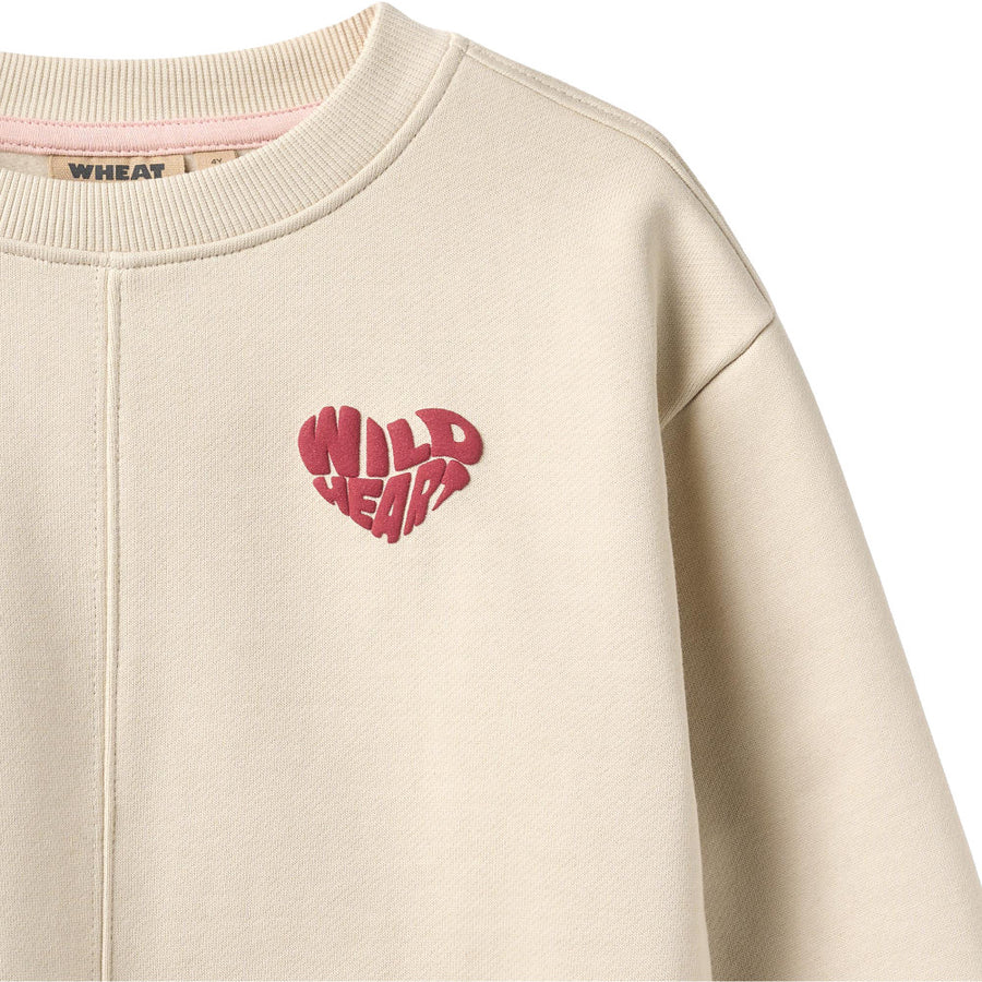 Wheat 0380-672-GOTS Sweatshirt L/S Emerson 3191 Offwhite
