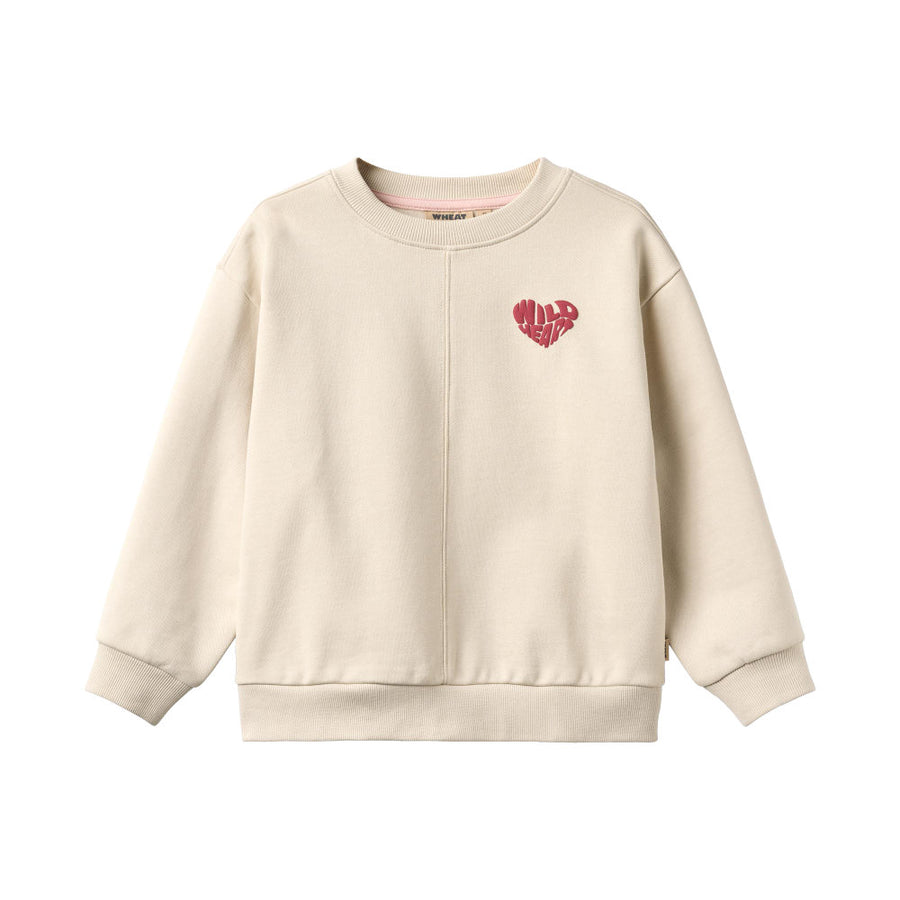 Wheat 0380-672-GOTS Sweatshirt L/S Emerson 3191 Offwhite