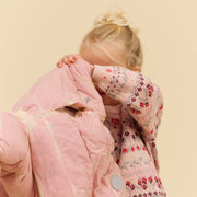 Wheat 0513-560-GOTS Jacquard Pullover Mikmak 2317 Dim Rose