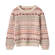 Wheat Jacquard Pullover Olga - 9042 Multi