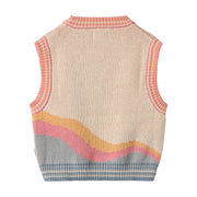 Wheat Jaquard Vest Maria - 9042 Multi