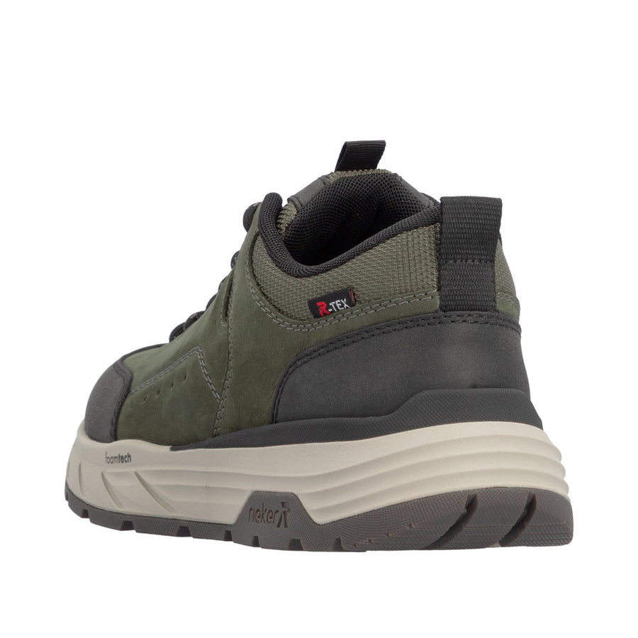 Rieker 06103-54 Thorben Green/Black Water Resistant Trainers