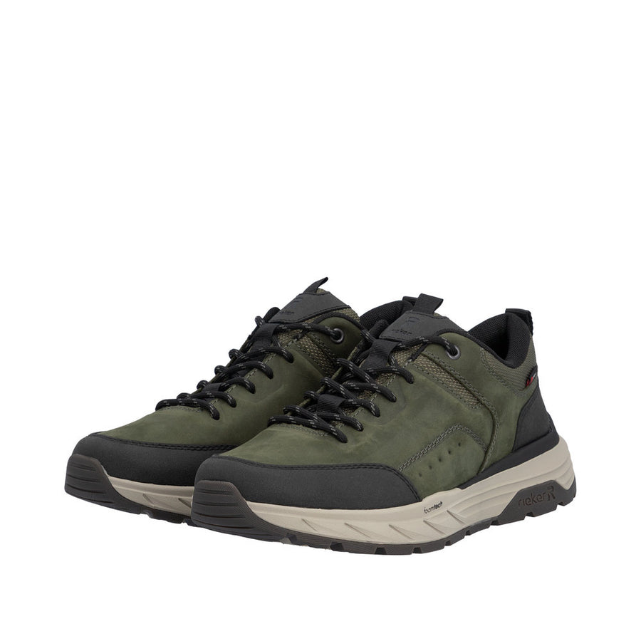 Rieker 06103-54 Thorben Green/Black Water Resistant Trainers
