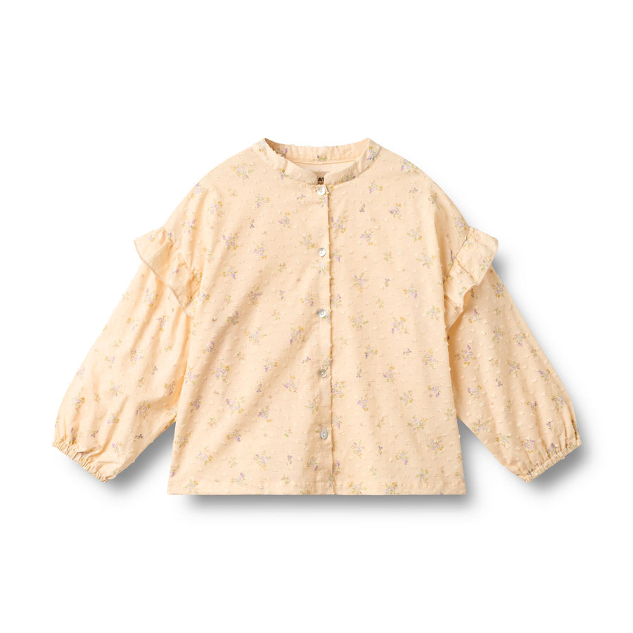 Wheat Shirt Gerda - 0660-237 9632 Barely Apricot Flowers