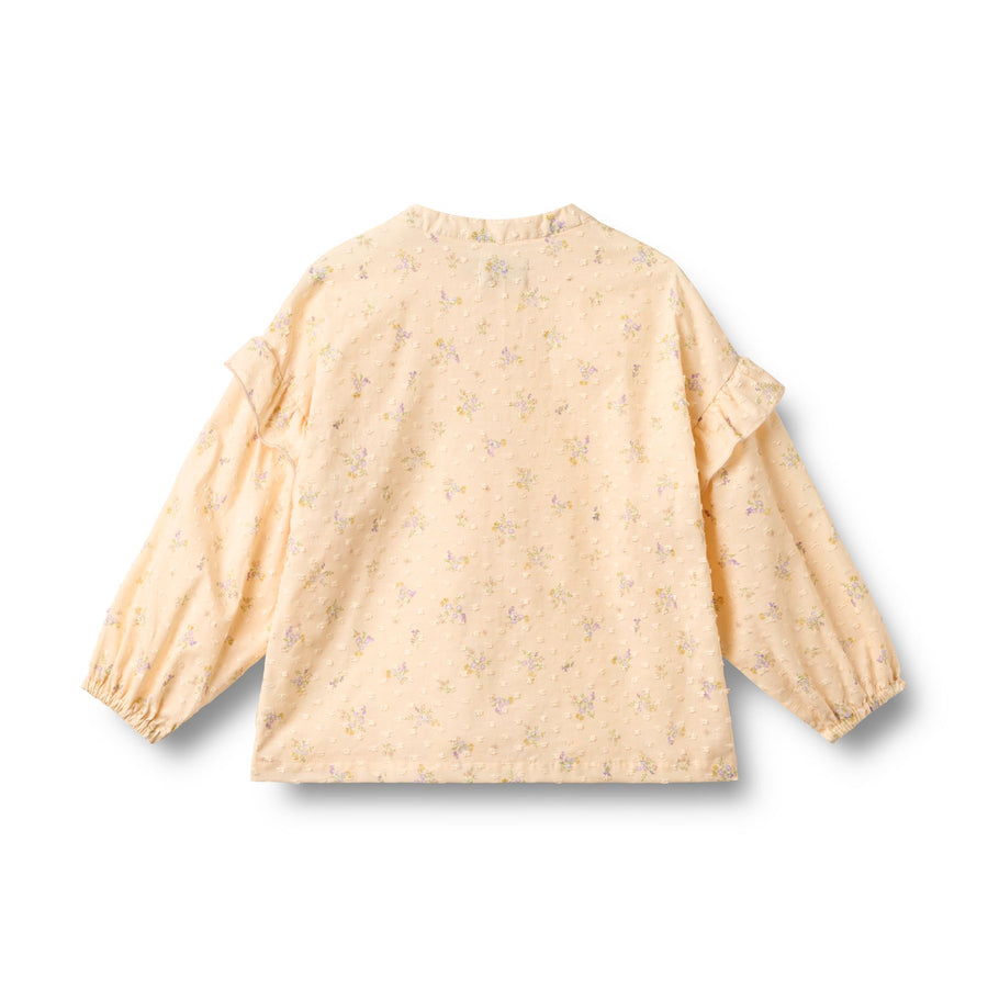 Wheat Shirt Gerda - 0660-237 9632 Barely Apricot Flowers