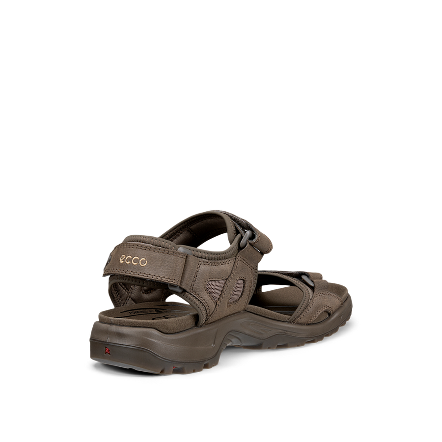 Ecco 069564-12559 Mens Yucatan Dark Clay Walking Sandals