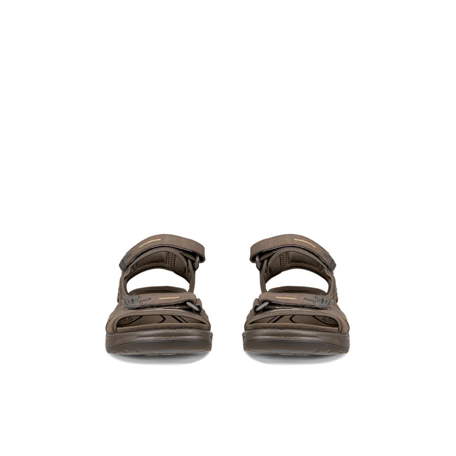 Ecco 069564-12559 Mens Yucatan Dark Clay Walking Sandals