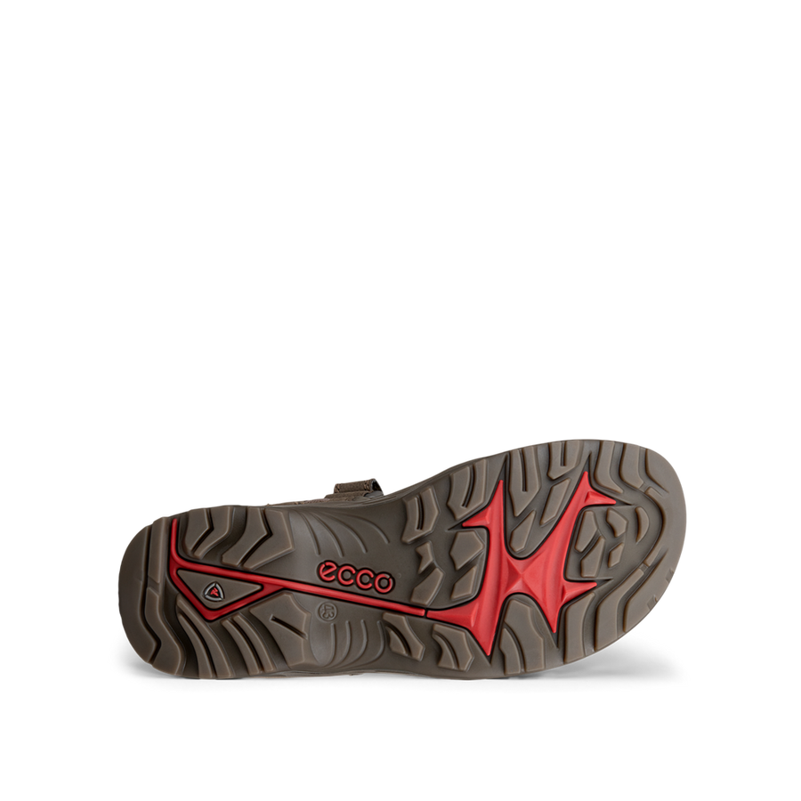 Ecco 069564-12559 Mens Yucatan Dark Clay Walking Sandals