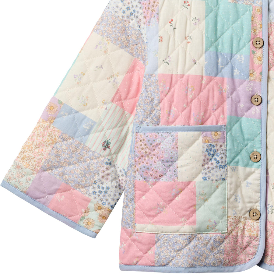 Wheat Quilt Jacket Inaja - 0699-261 9618 Patchwork Flowers