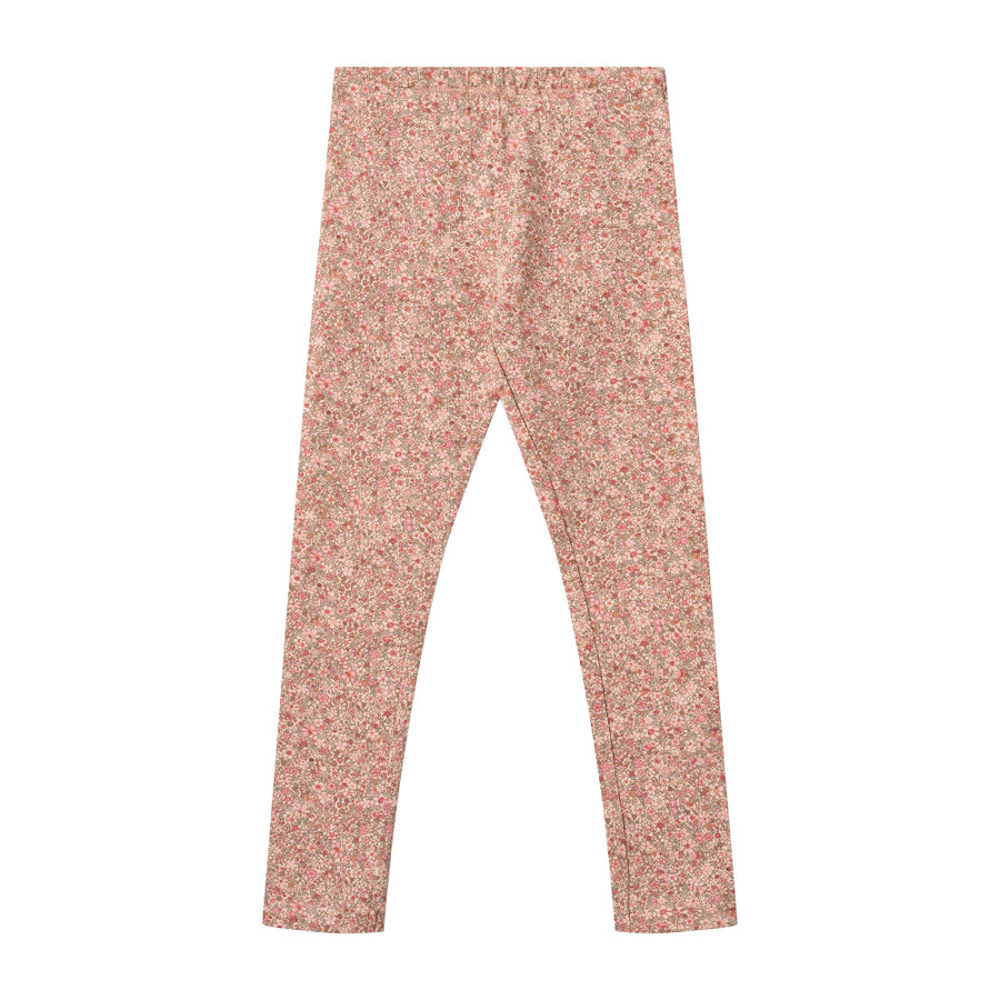 Wheat Jersey Legggings Jules - 9566 Rose Dust Flower Meadow