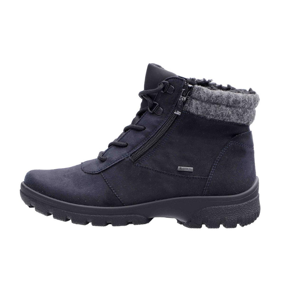 Ara 1249309-2 Wide Fit Waterproof Blue Boots