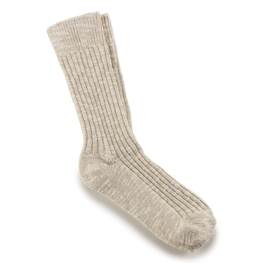 Birkenstock Cotton Slub W Beige White 1008033 Socks