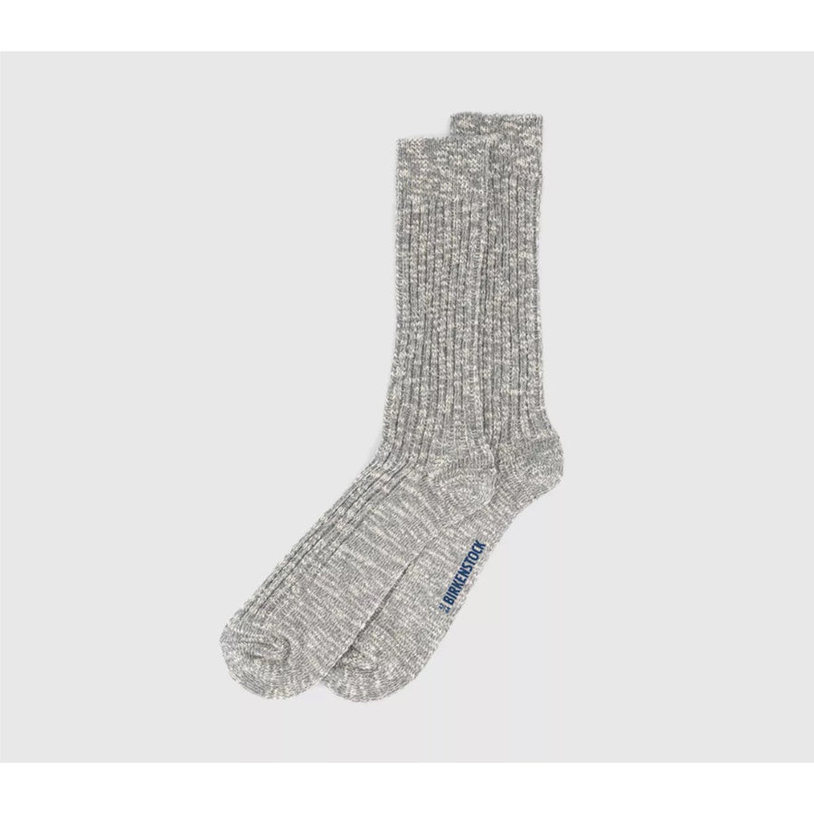 Birkenstock Cotton Slub M Gray White 1008060 Socks