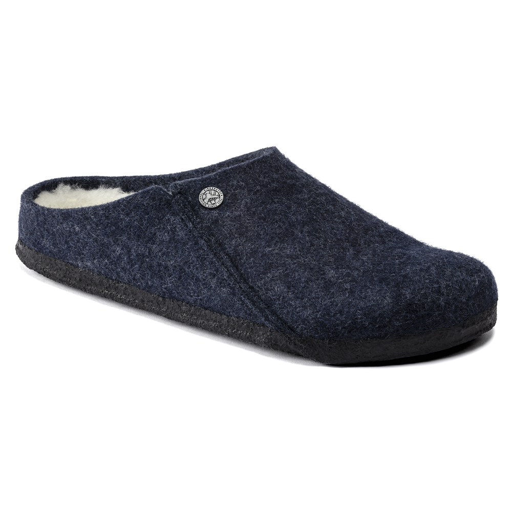 Birkenstock Zermatt Shearling Felt Dark Blue 1017535 Unisex