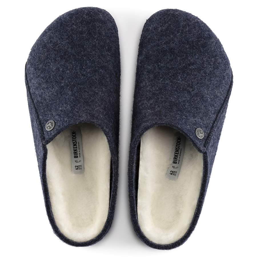 Birkenstock Zermatt Shearling Felt Dark Blue 1017535 Unisex
