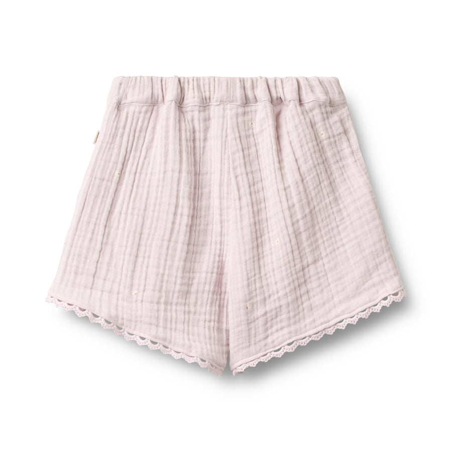 Wheat Shorts Lace Eileen - 1023-240 9655 Purple Light Flowers