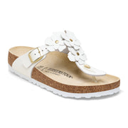 Birkenstock Gizeh Flower Leather White 1026686 Sandals