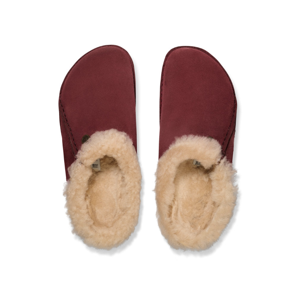Birkenstock Zermatt Premium Shea LEVE Zinfandel Suede Slipper LAF 1030200
