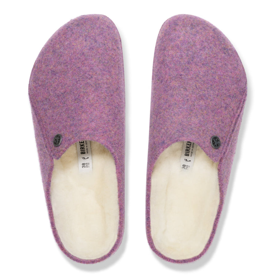 Birkenstock Zermatt Shearling FE Mauve Felt Slipper Mel 1030918
