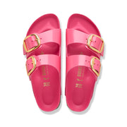 Birkenstock Arizona Big Buckle Natural Leather Patent High Shine Fuchsia Tulip 1031816 Sandals