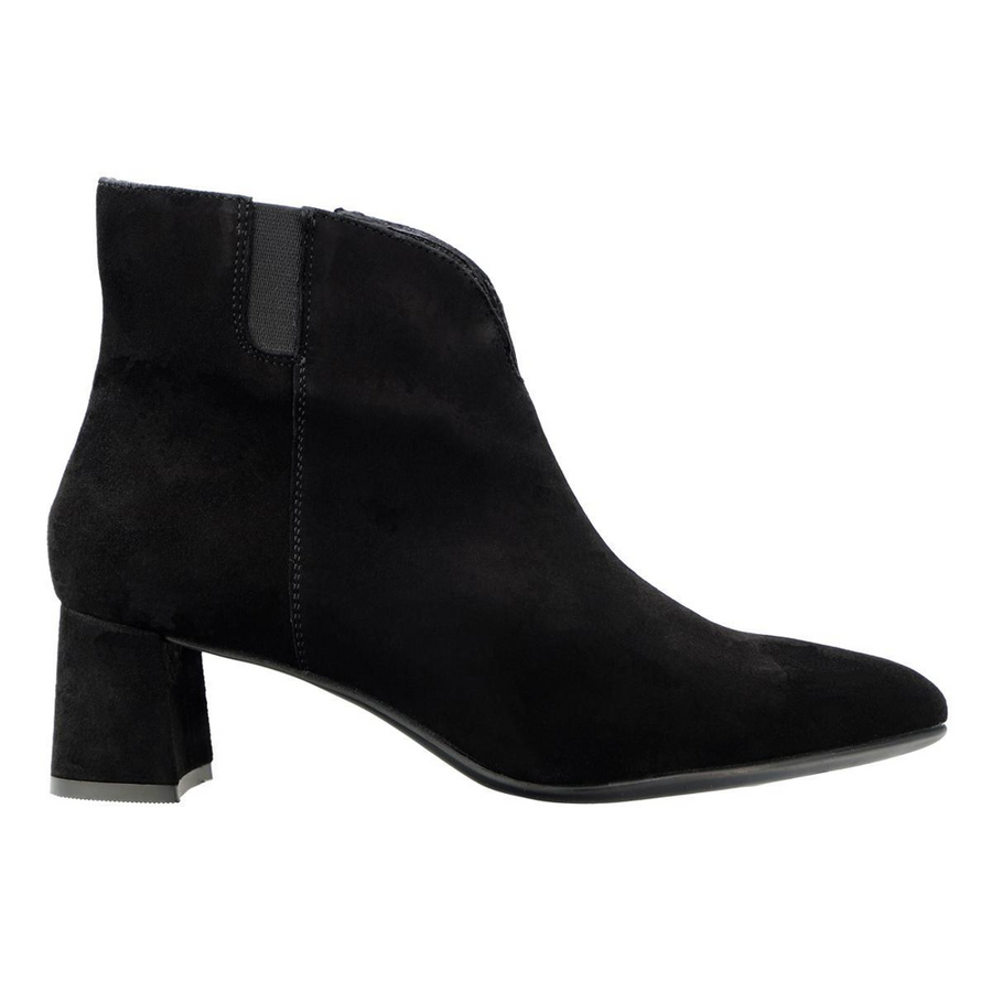Ara 1252408-11 Black Suede Wide Fit Boots