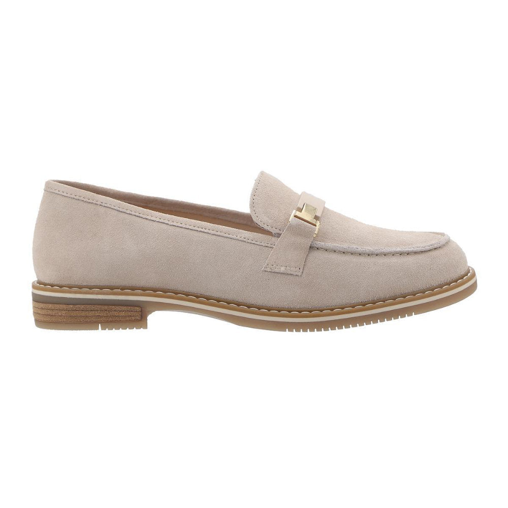 Ara 1229206-8 Beige Loafer Shoes Wide Fit
