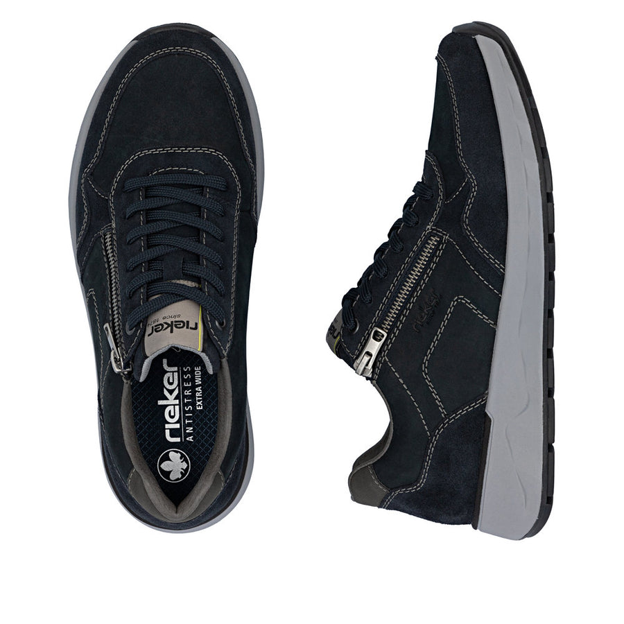 Rieker 11500-14 Mens Navy Wide Fit Sneakers