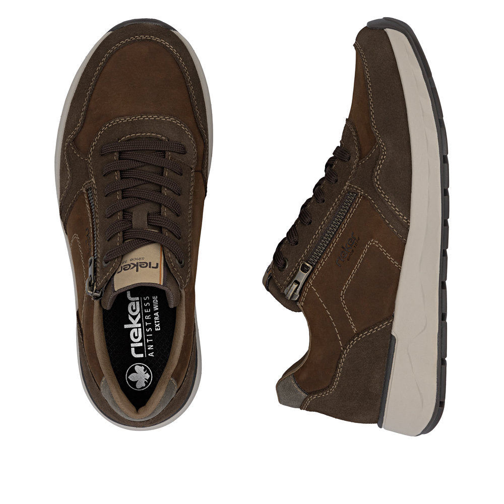 Rieker 11500-22 Mens Brown Wide Fit Sneakers