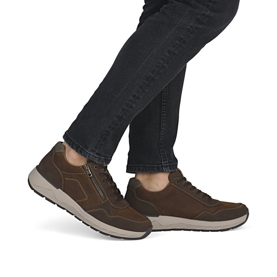 Rieker 11500-22 Mens Brown Wide Fit Sneakers