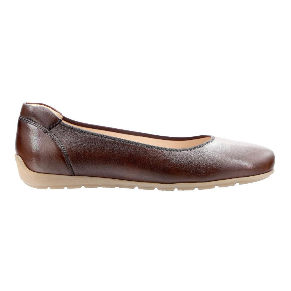 Ara 1252104-3 Brown Ballerina Shoes Wide Fit