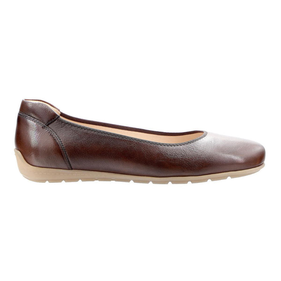 Ara 1252104-3 Brown Ballerina Shoes Wide Fit