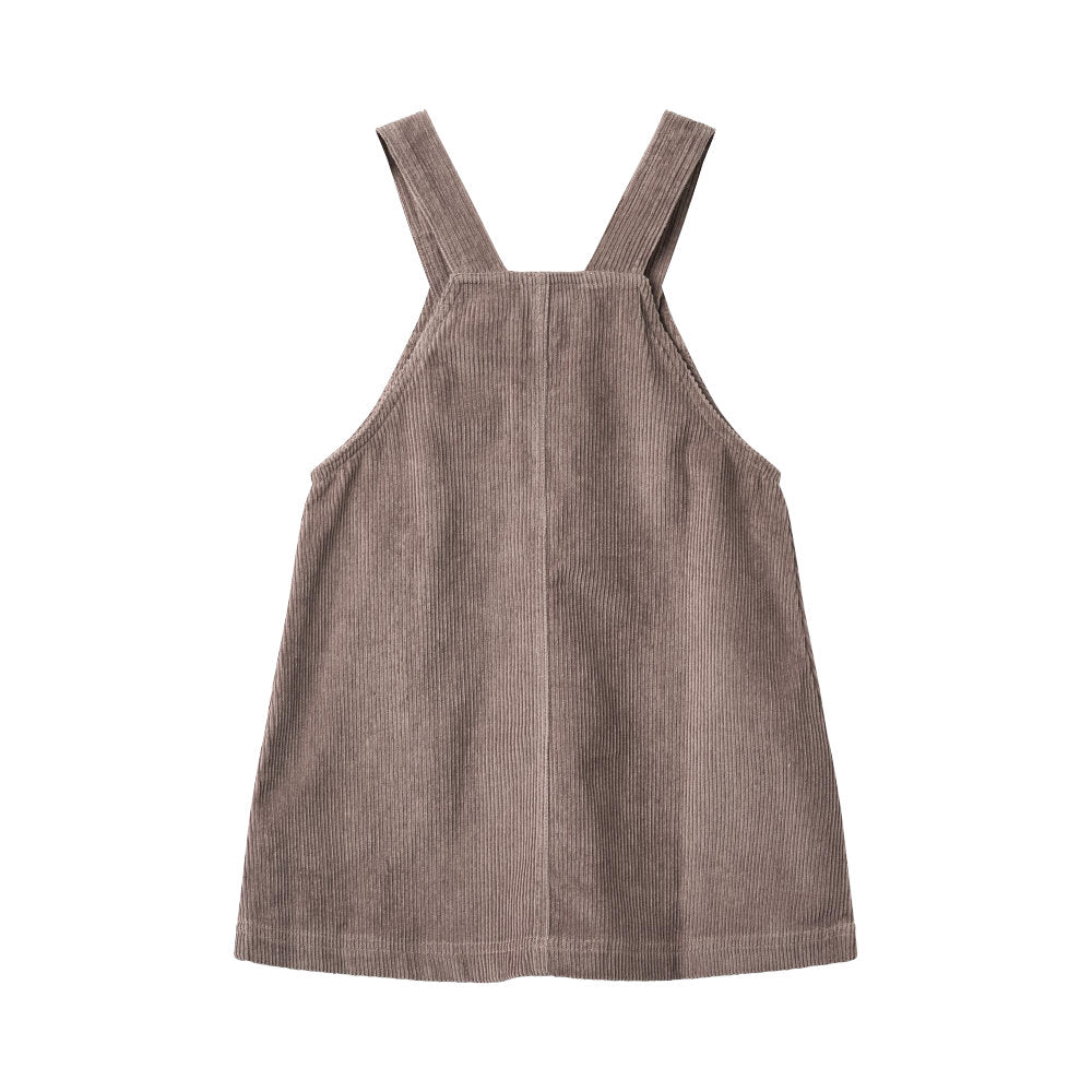 Wheat 1201-322-GOTS Pinafore Caroline 9623 Plum Truffle