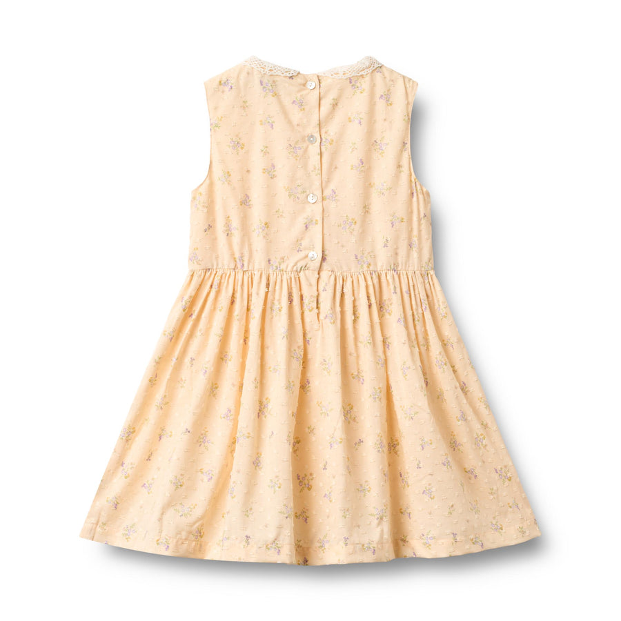 Wheat Dress Elma - 1207-237 9632 Barely Apricot Flowers