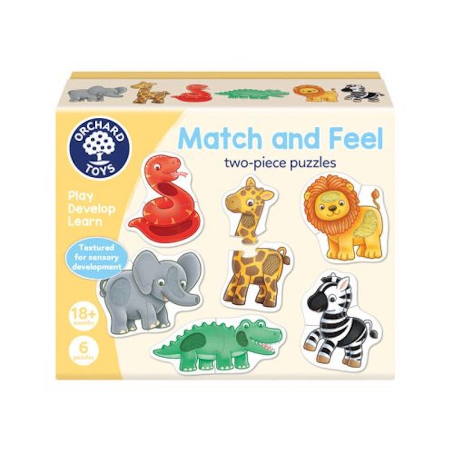 Orchard Toys Match And Feel Two-Piece Puzzles