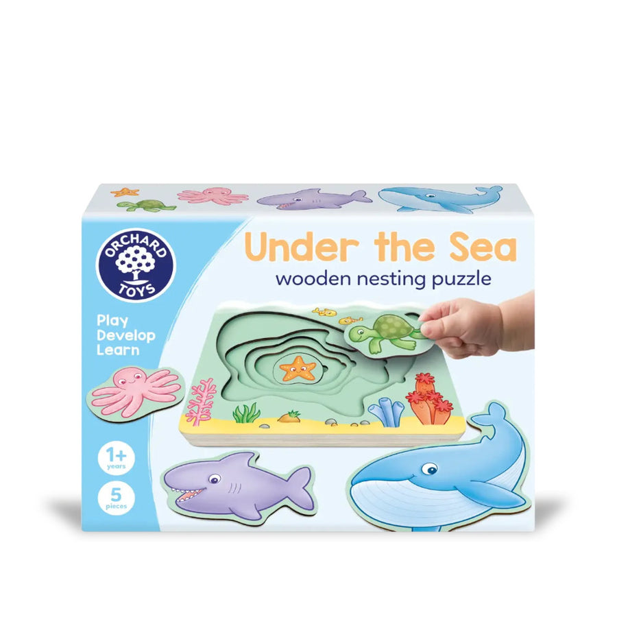 Under the Sea Wooden Nesting Puzzle - FSC