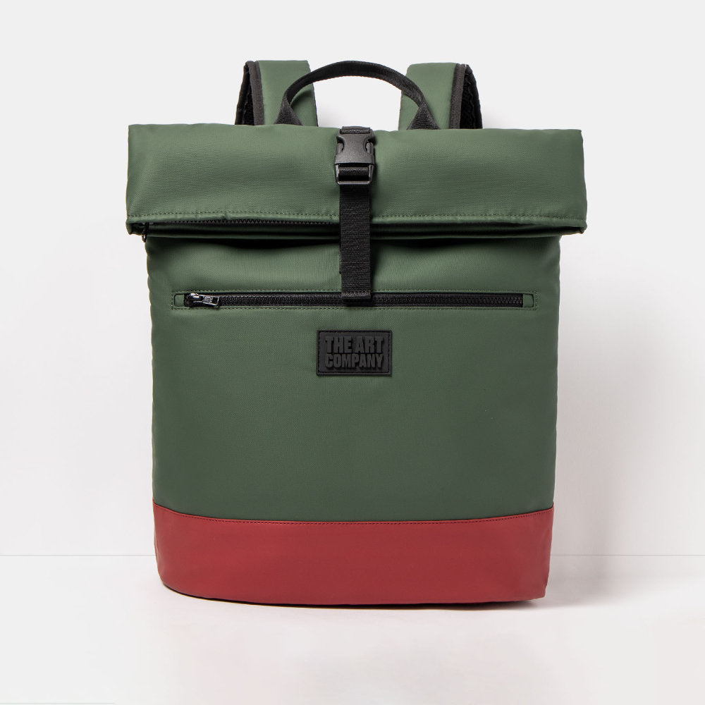 The Art Company 1398 Backpack Kaki-Burdeos/ Backpack