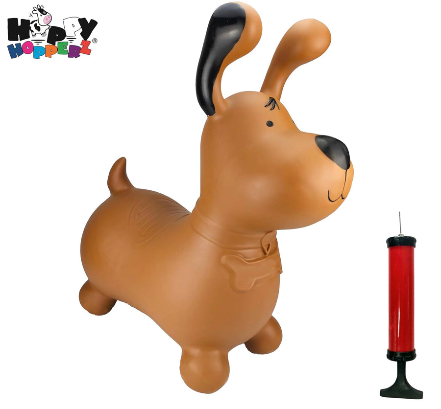 Happy Hopperz BROWN DOG - Space Hopper For Little People