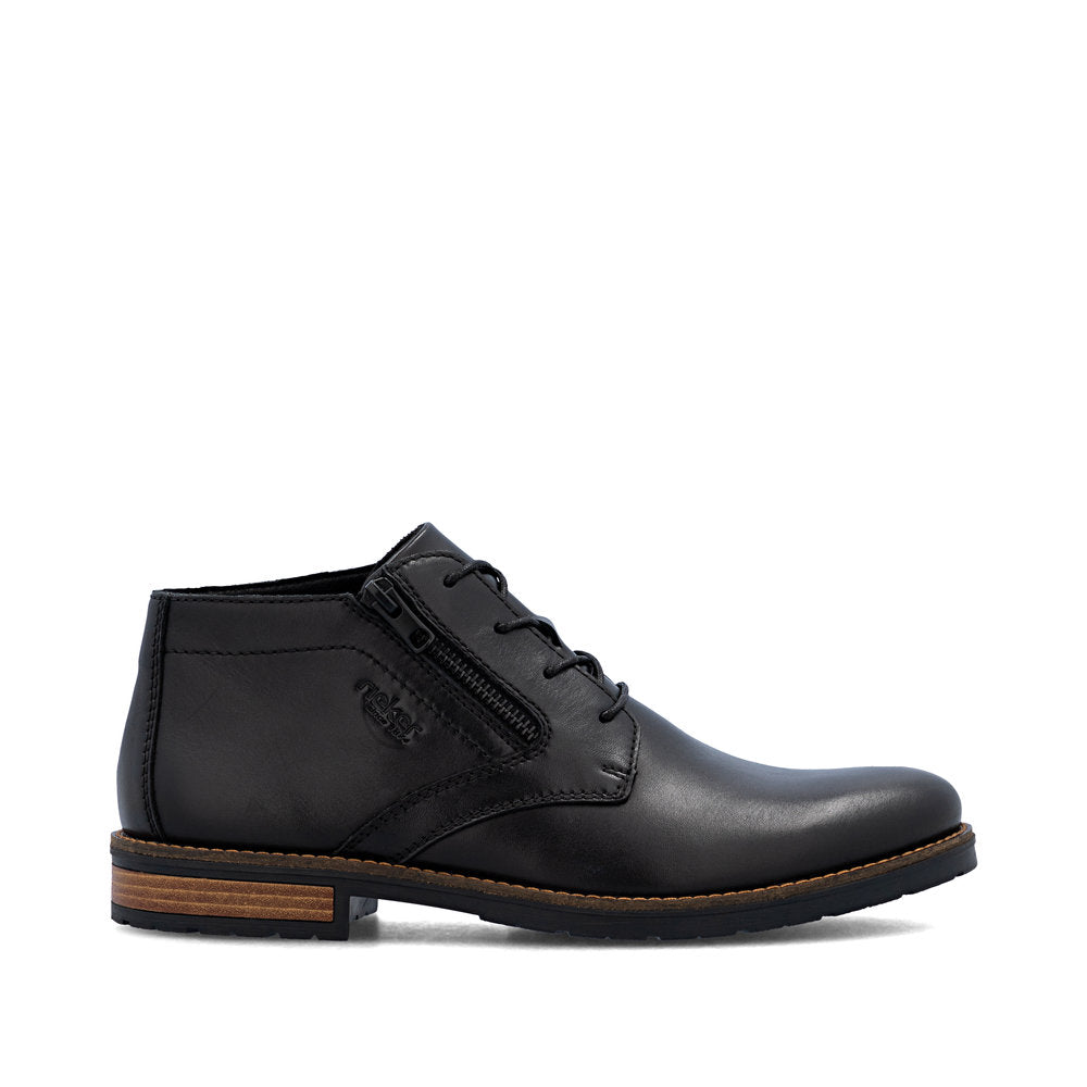 Rieker 14609-00 Mens Black Wide Fit Boots
