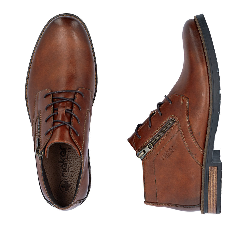 Rieker 14609-24 Mens Brown Wide Fit Boots