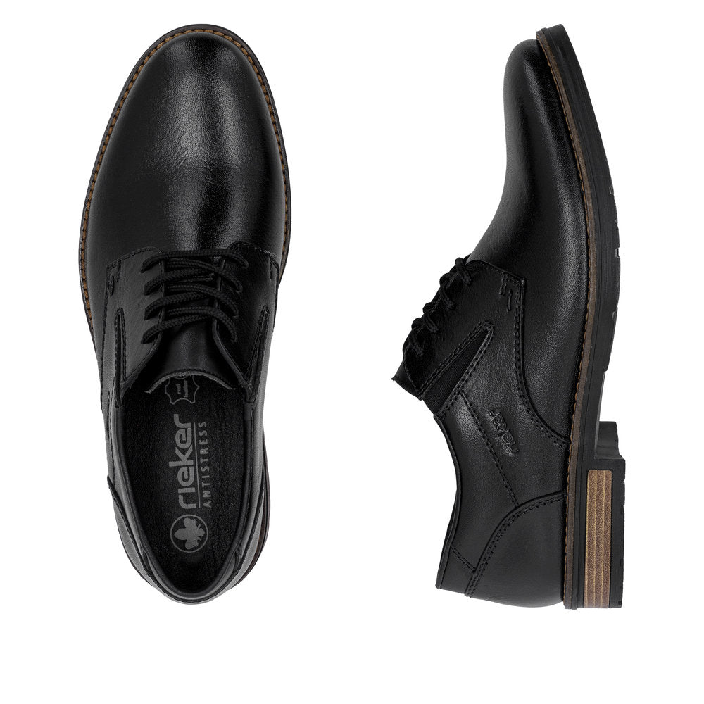 Rieker 14621-00 Mens Black Wide Fit Shoes