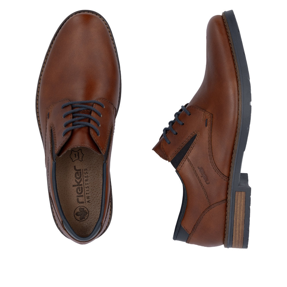 Rieker 14621-24 Mens Brown Wide Fit Shoes