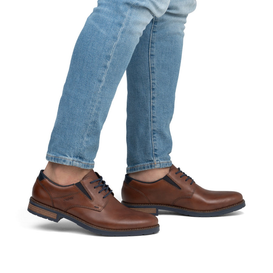 Rieker 14621-24 Mens Brown Wide Fit Shoes