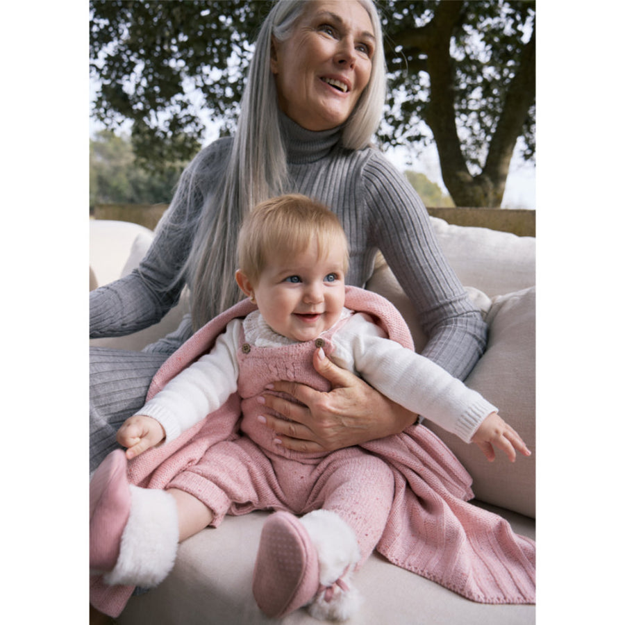 Mayoral Knit Dungarees Set Orchid (2605)
