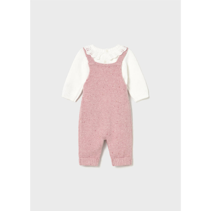 Mayoral Knit Dungarees Set Orchid (2605)